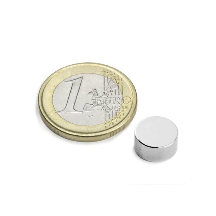            Set 10 magneti foarte puternici, gri, disc, simplu, 10mm X 5 mm
         