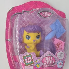 Играчка pet club mini, кученце и аксесоари, жълто, 3 години