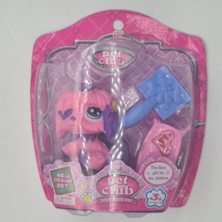 Играчка Pet Club Mini, кученце и аксесоари, розова, 3 години