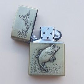 Запалка тип Zippo, 3D релеф, метална, риболов P4