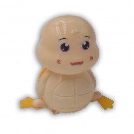 Играчка пиленце от костенурка, въртящи се крачета, жълта, Dalimag