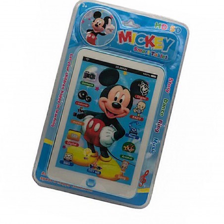Játék tabletta, Mickey, dallamok és egyéb hangok, 25 x 19 cm