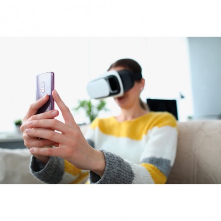 Ochelari VR, reglabili, pentru smartphone, plastic, alb, 200 x 130 x 110 mm