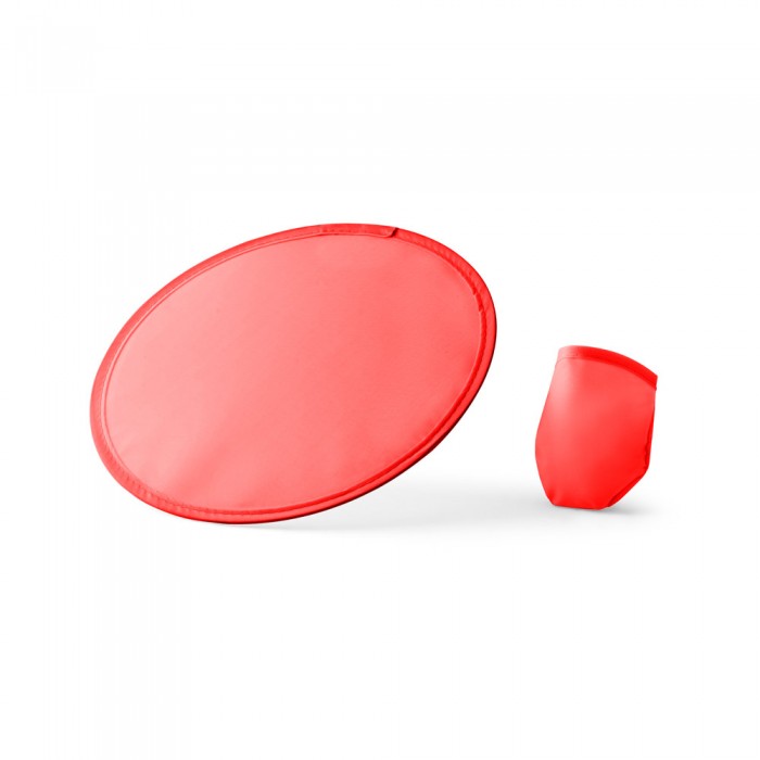            Jucarie interactiva, disc zburator, pliabil, model simplu, model colorat, rosu, 250 mm, husa
         