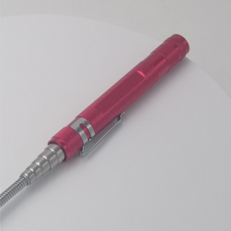 Recuperator Telescopic cu sistem de prindere la curea , Varf Magnetic, Lungime Maxima 67 Cm, rosu
