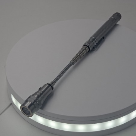 Recuperator Telescopic cu sistem de prindere la curea , Varf Magnetic, Lungime Maxima 67 Cm, gri
