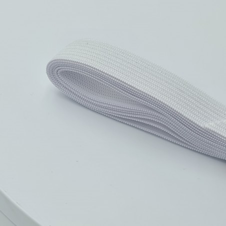 Banda elastica, croitorie, 2 m lungime, 1.5 cm latime, alb, model simplu
