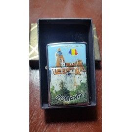 Bricheta Metalica cu Benzina PERSONALIZATA ROMANIA CASTELUL BRAN 2