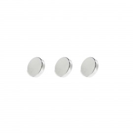Set 3 magneti foarte puternici, gri, disc, simplu, 10mm X 3 mm