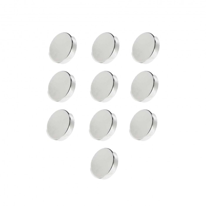            Set 10 magneti foarte puternici, gri, disc, simplu, 10mm X 3 mm
         