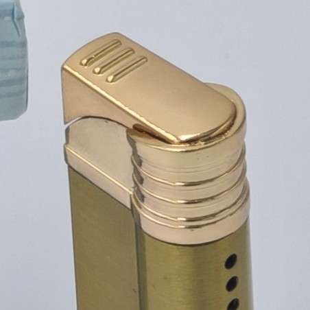 Bricheta Metalica cu Gaz, Antivant, Model Robotic Slim, Reincarcabila, Auriu, Cutie