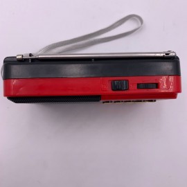Радио, Преносимо, Акумулатор, Bluetooth, SD карта, USB 2.0, MP3, LED екран, Червен