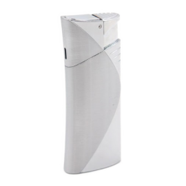 Öngyújtó fedéllel, aktiváló gombbal, szürke
