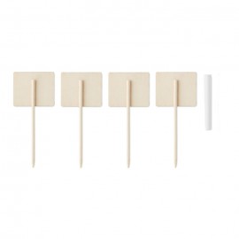 Set de 4 semne pentru aperitive cu creta, 5x12 cm 2