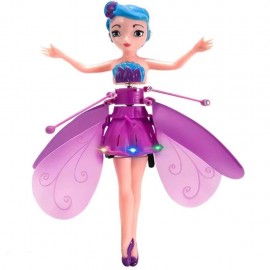 Repülő Pixie baba, szárnyakkal, USB, ABS, 6 éves kortól, Lila