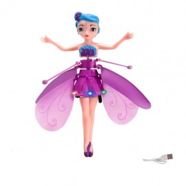 Repülő Pixie baba, szárnyakkal, USB, ABS, 6 éves kortól, Lila 2