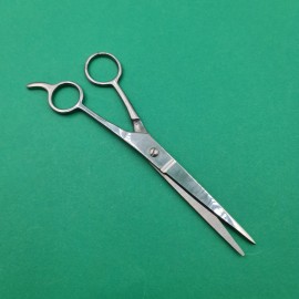 Professzionális hajvágó olló, rozsdamentes acél, vessző modell, ezüst, 19 cm