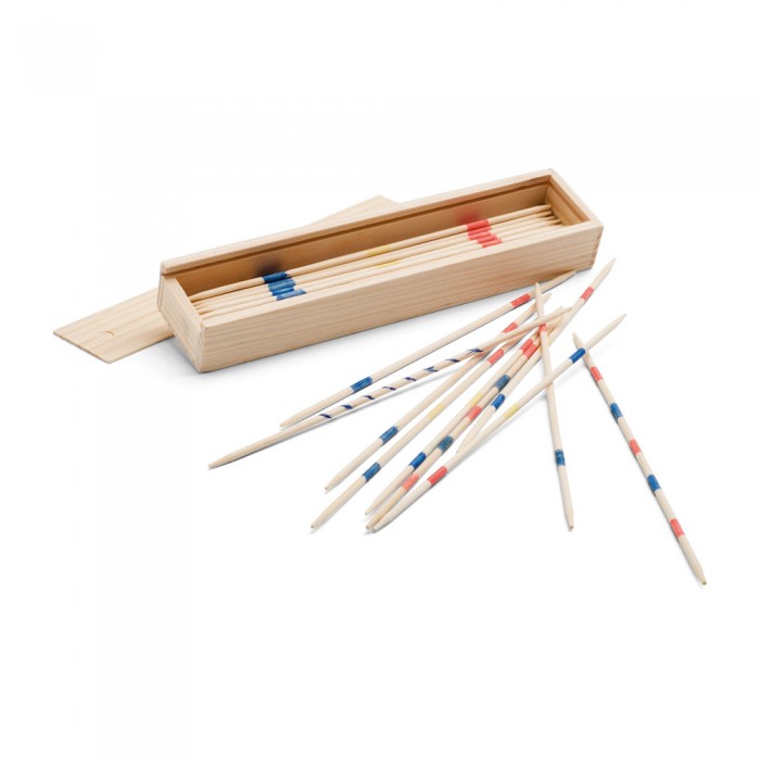            Mikado játék, fa dobozban, csúszó fedéllel, 193 x 45 x 26 mm
         