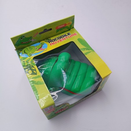 Jucarie Interactiva, Model Crocodil la Dentist, Plastic, 13 cm, Verde