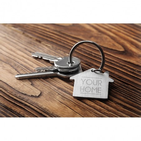 Breloc din aluminiu in forma de casa