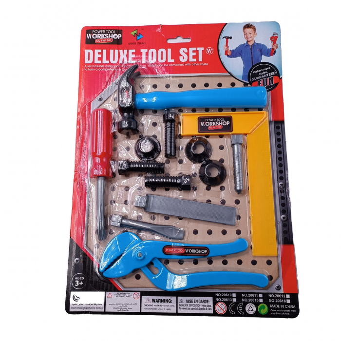            Trusa Constructor cu 13 Piese Pentru Copii, Diferite Accesorii, Plastic, Multicolor
         