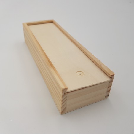 Домино игра с черни пластмасови пулове в дървена кутия, 146 x 50 x 30 мм