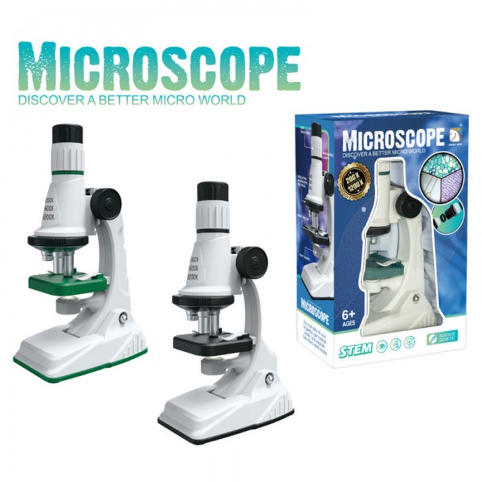            Microscop pentru copii, cu 10 accesorii, 200x si 1200x zoom
         