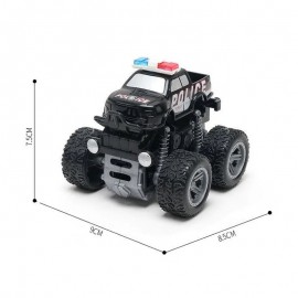 Количка за офроуд 4 x 4, monster truck, Полиция, черен