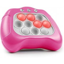 Интерактивна играчка POP IT за деца, антистрес, със звуци и светлини, модел Poppy Pop, пластмаса, червена