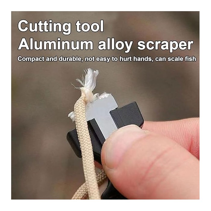            Bratara de supravietuire in aer liber, tip army, 5 in 1, paracord, busola , fluier, cutit, cremene, rosu, 26 cm
         