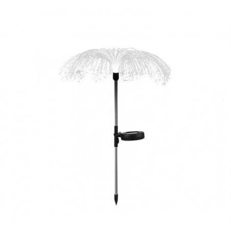 Napenergiás világító girland, kertbe, Medúza modell, színes LED-ek, 70 cm