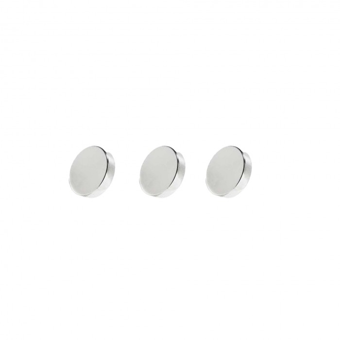            Set 3 magneti foarte puternici, gri, disc, simplu, 7 mm X 2 mm
         