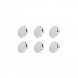 Set 6 magneti foarte puternici, gri, disc, simplu, 7 mm X 2 mm