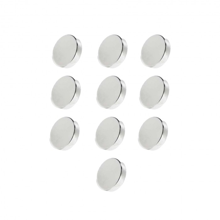            10 darab nagyon erős, szürke, korong alakú, sima mágnes, 7 mm x 2 mm
         