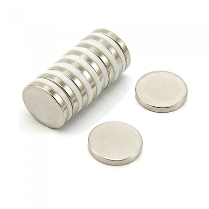            5 nagyon erős mágnesből álló készlet, szürke, korong, egyszerű, 25 mm x 4 mm
         