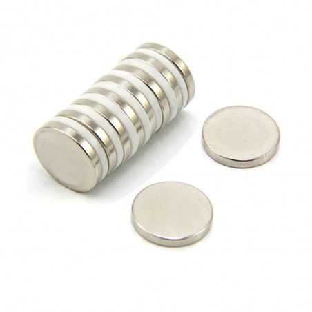 Set 5 magneti foarte puternici, gri, disc, simplu, 25 mm X 4 mm