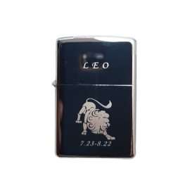 Bricheta Metalica Gravata Zodie Leu, Leo Zodiac , 3,5 X 5,5 Cm