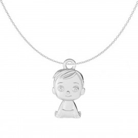 Колие 50 см, Модел Charm Момче - Сребро 925