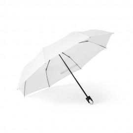 Összecsukható esernyő 190T Pongé-ból, manuális, tokos, 28 cm