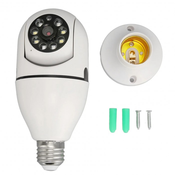 Camera de Supraveghere, Model JT-8177, Tip Bec E27 cu Senzor de Miscare