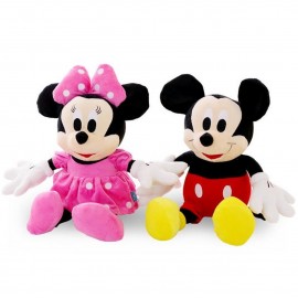 Mickey és Minnie egér plüssjáték szett, 28 cm