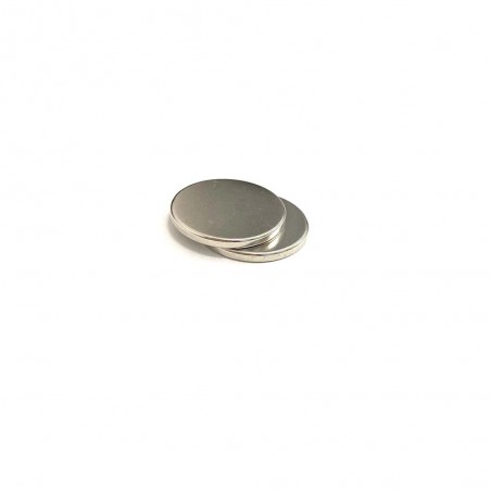 Set 3 magneti foarte puternici, gri, disc, simplu, 15 mm X 2 mm