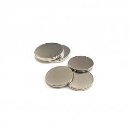 5 db nagyon erős mágnes, szürke, korong, sima, 15 mm x 2 mm