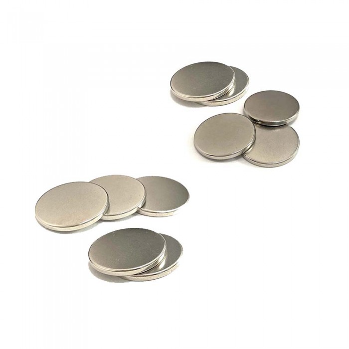            10 darab nagyon erős mágnes, szürke, korong, egyszerű, 15 mm x 2 mm
         