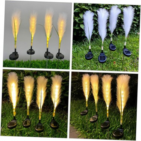 Ghirlanda Luminoasa Solara, Pentru Gradina, Forma de Pana, 73 cm
