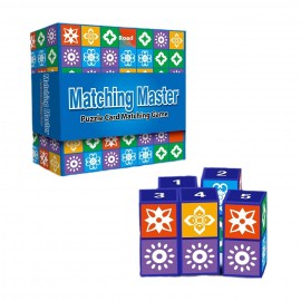 Интерактивна игра Matching Master с кубчета и карти, съчетаване на символи и цветове за деца