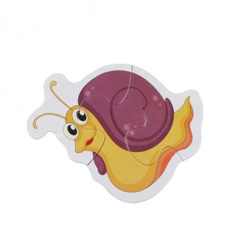 Oktató rovaros puzzle gyerekeknek – 6 színes modellből álló készlet, 3+ éveseknek