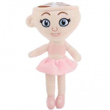 Jucarie Plus Ballerina Cappuccina 28 cm – Personaj Anime, Moale, Roz, Cappuccino Assassino
