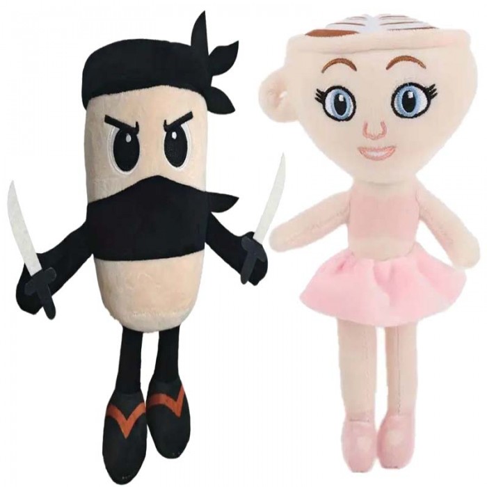            Cappuccino Assassino Plusz Játék 28 cm és Ballerina Cappuccina Plusz Játék 28 cm – Anime karakter, puha, rózsaszín
         