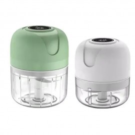 Mini elektromos hordozható aprító 100 ml, vezeték nélküli, rozsdamentes acél pengékkel, 10 x 8 x 8